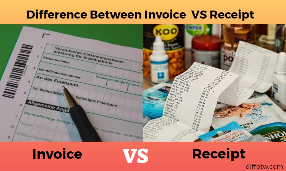 Invoice vs. Receipt