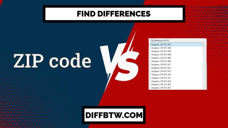 zip code vs postal code